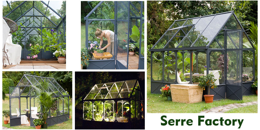 Serre de jardin aluminium et verre
