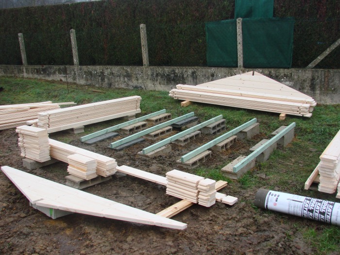 Plancher abri de jardin
