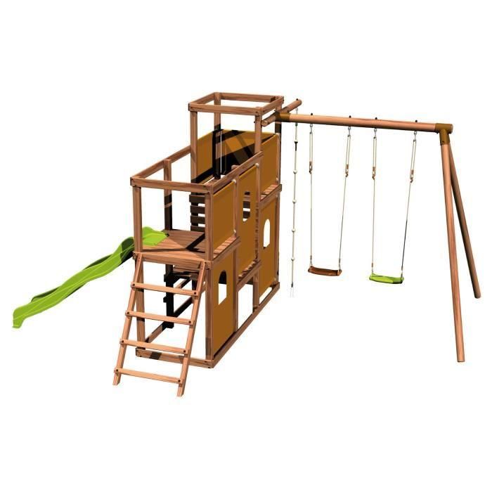 Soulet portique en bois mitre
