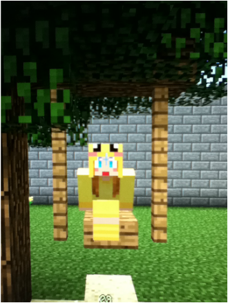 Balançoire minecraft
