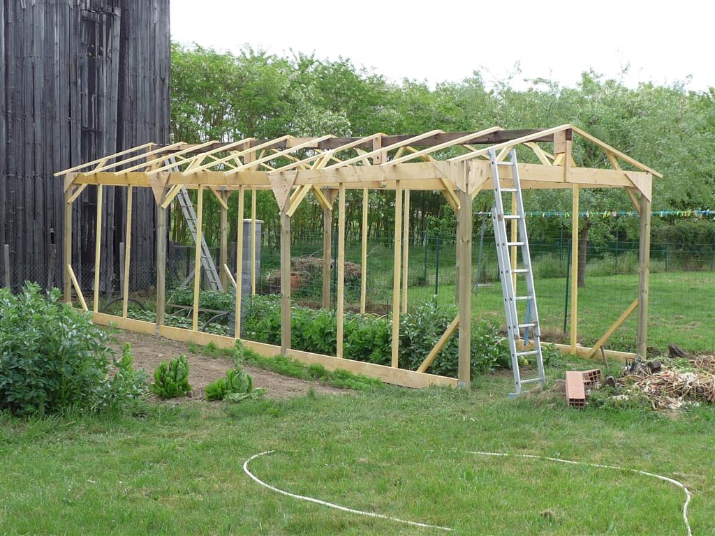 Serre jardin bois
