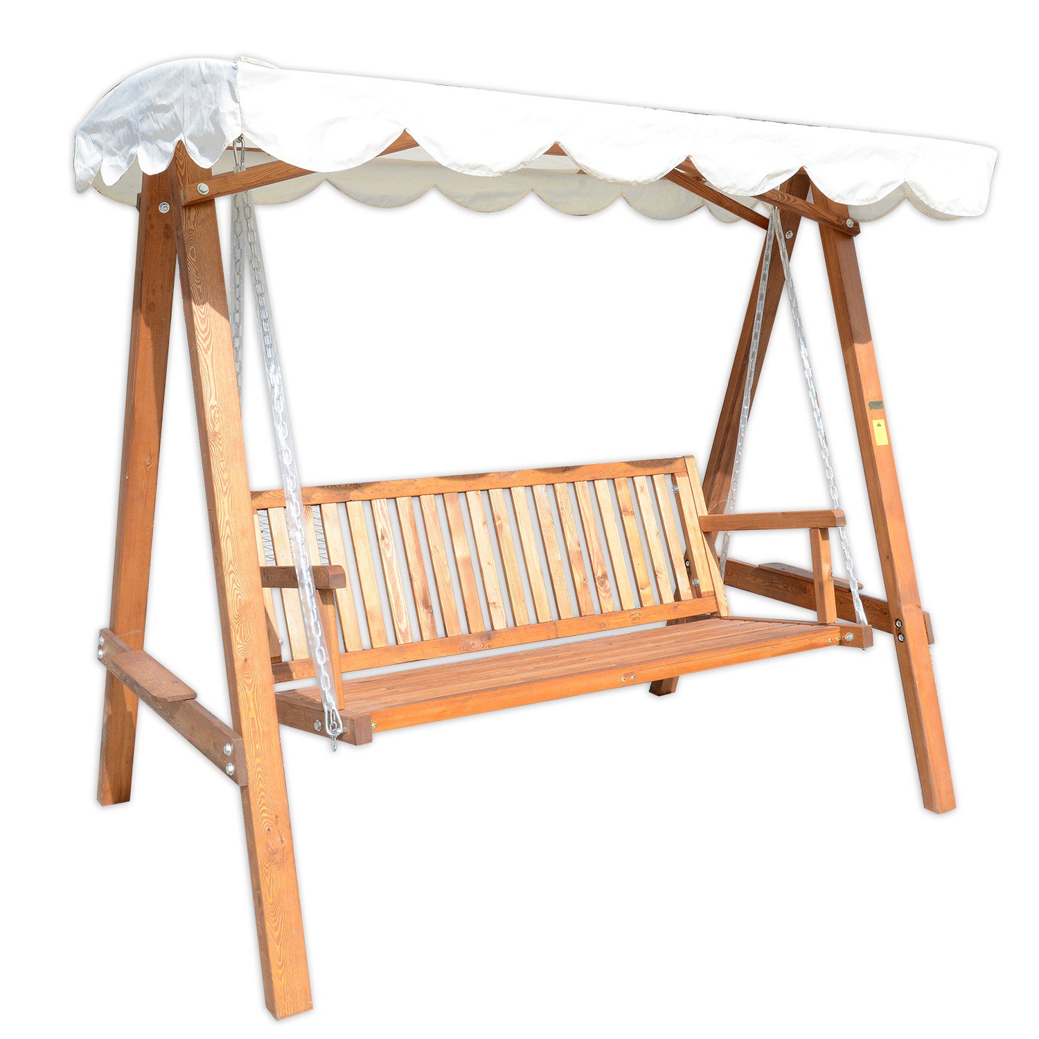 Balancoire de jardin 4 places en bois
