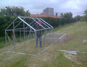 Serre de jardin montage
