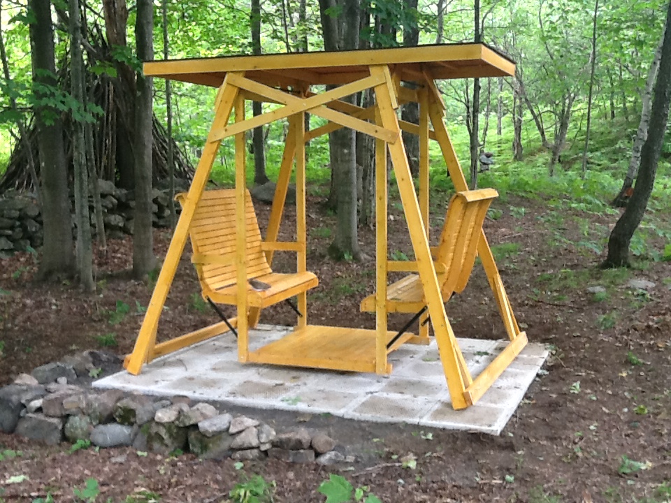 Balancoire bois fabriquer
