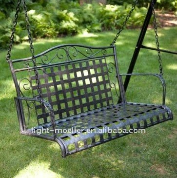 Balançoire de jardin en fer forgé
