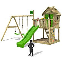 Balancoire bois avec toboggan amazon
