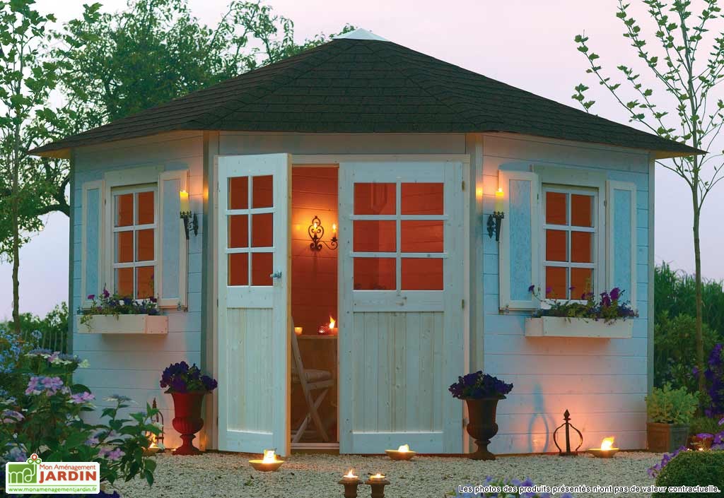Cabane de jardin hexagonale
