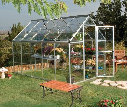 Serre de jardin balance 8.9 m2 palram
