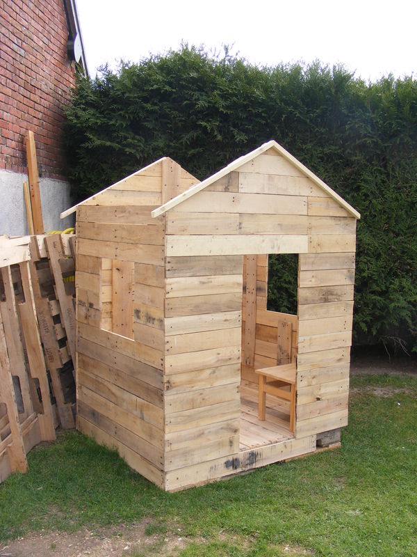 Cabane de jardin palette
