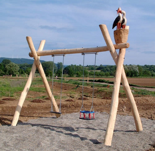 Balancoire bois sur mesure
