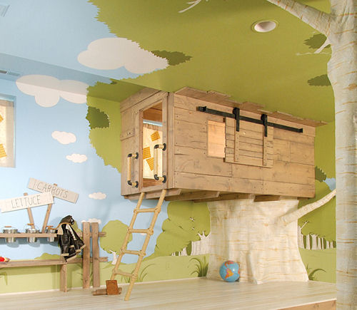 Un toboggan dans sa maison
