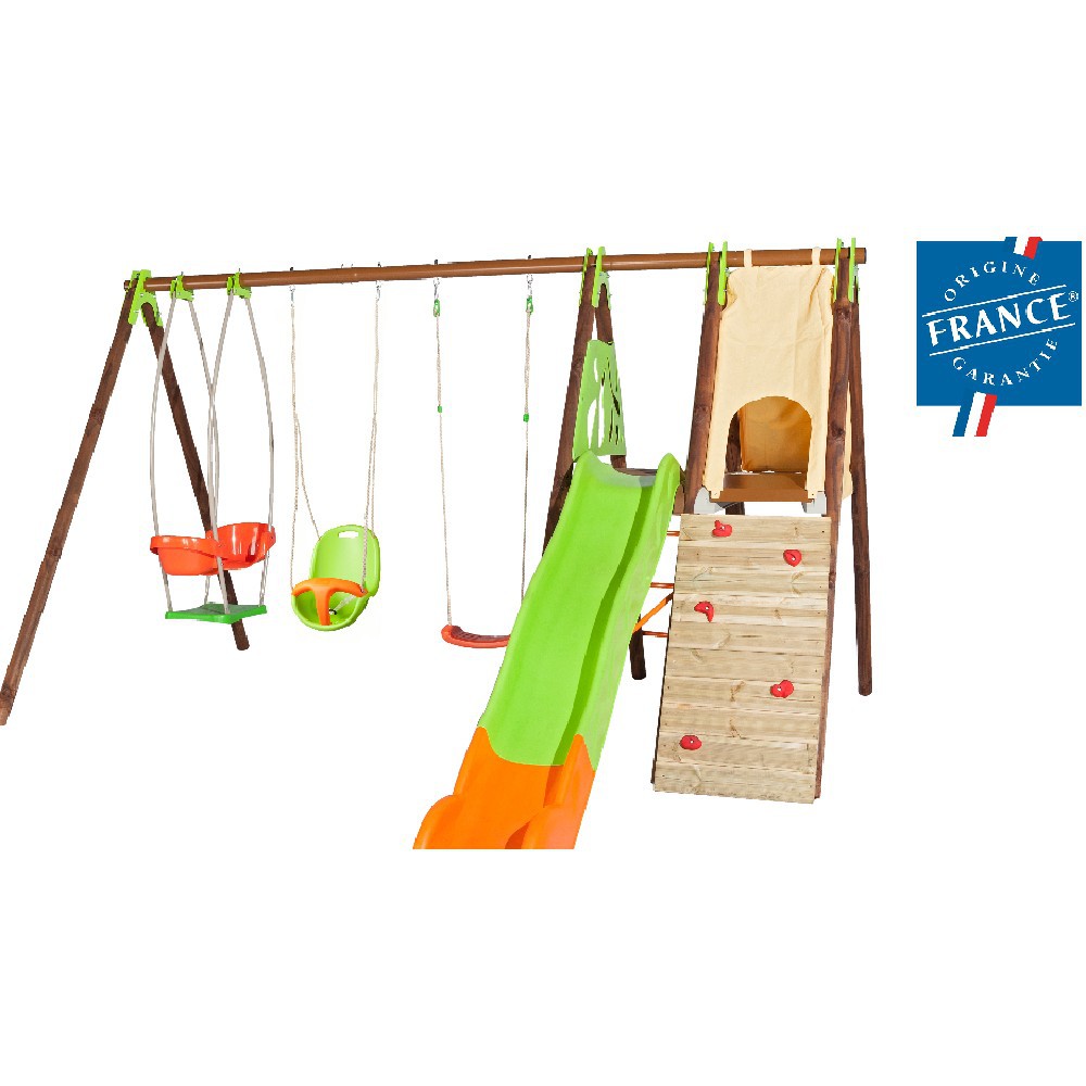 Toboggan double vague smoby
