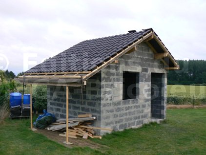 Cabane de jardin en parpaing
