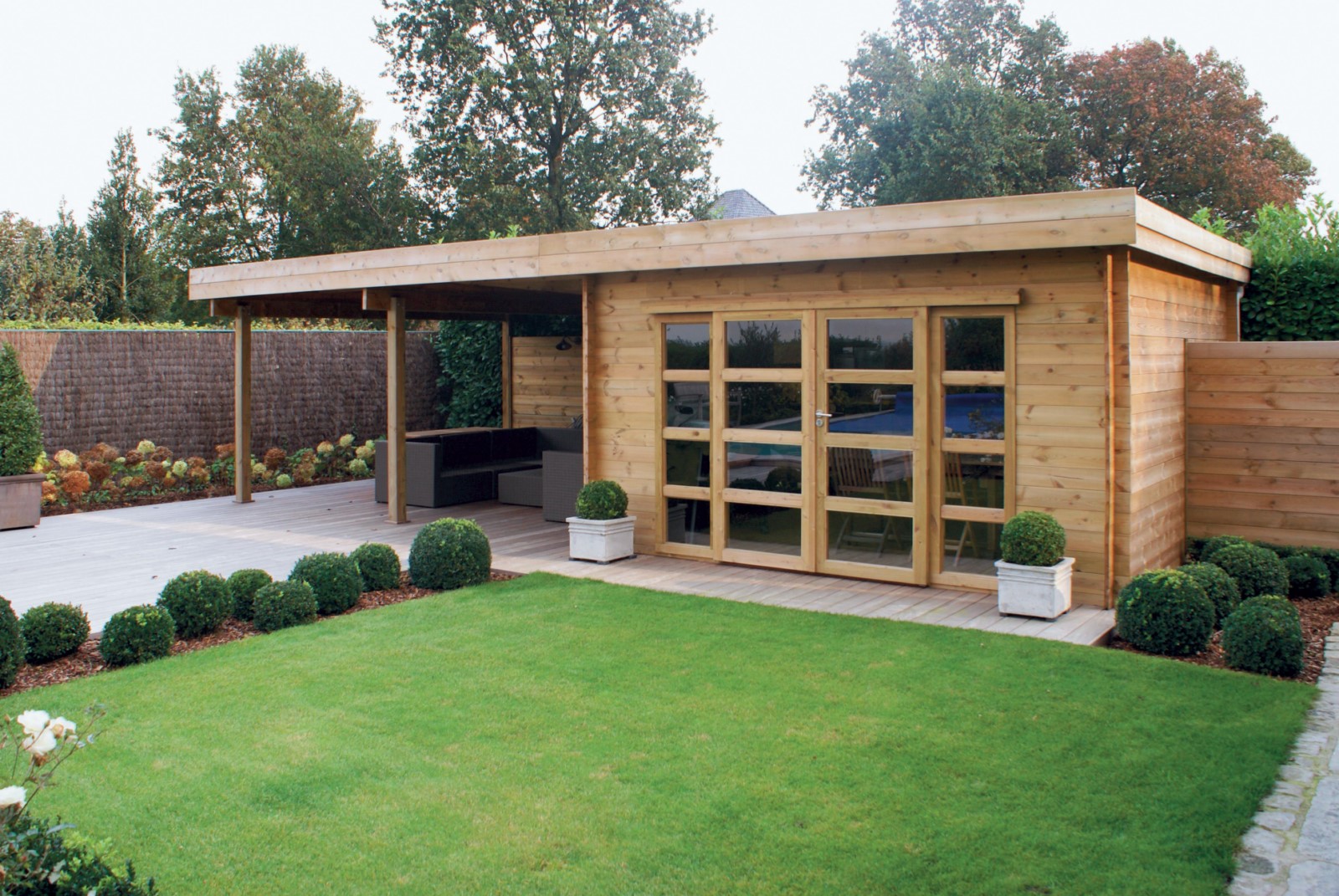 Chalet exterieur en bois
