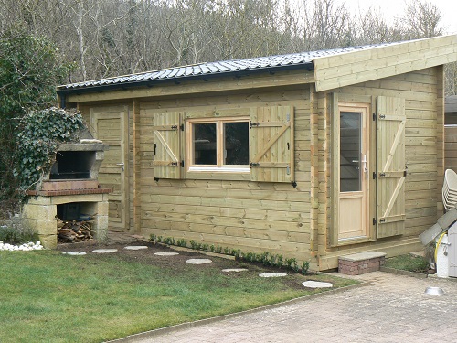 Cabane de jardin toit 1 pente
