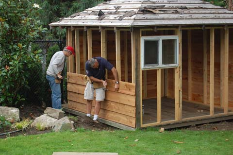 Fabriquer un cabane de jardin
