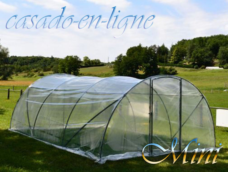 Serre de jardin tunnel 6m2 plus avec film renforcé
