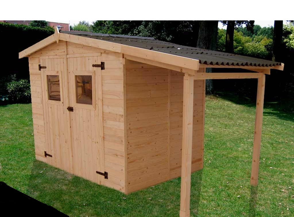 Abri de jardin avec plancher
