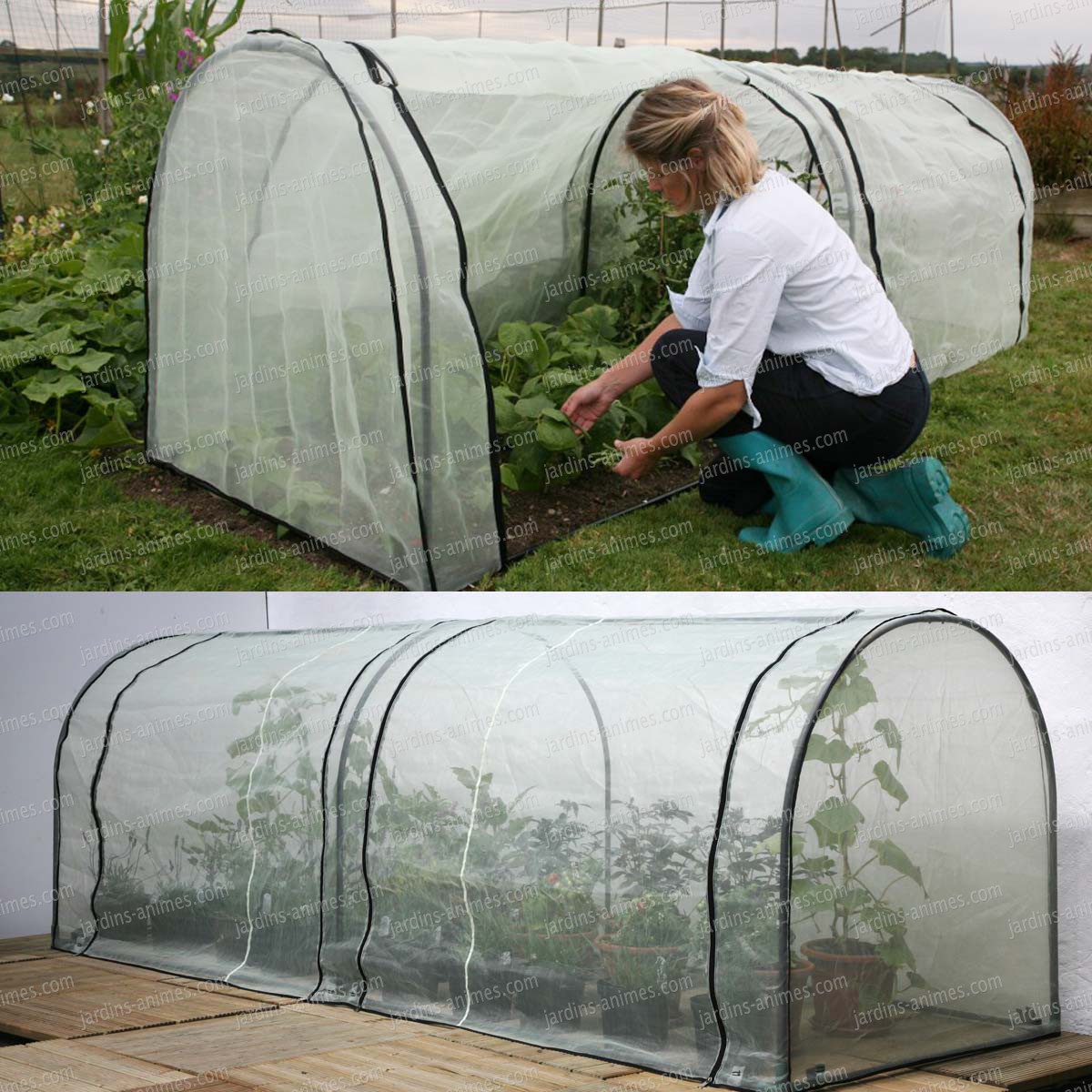 Mini tunnel jardin plastique

