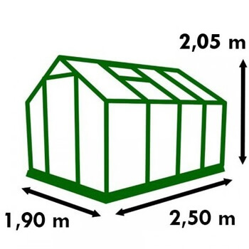 Serre de jardin dimension
