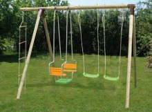 Balancoire pas cher avec toboggan
