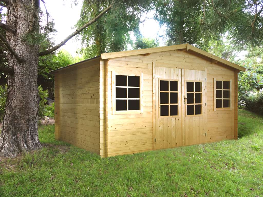 Chalet en bois jardin pas cher
