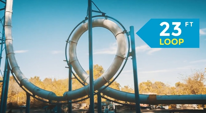 Toboggan piscine geant
