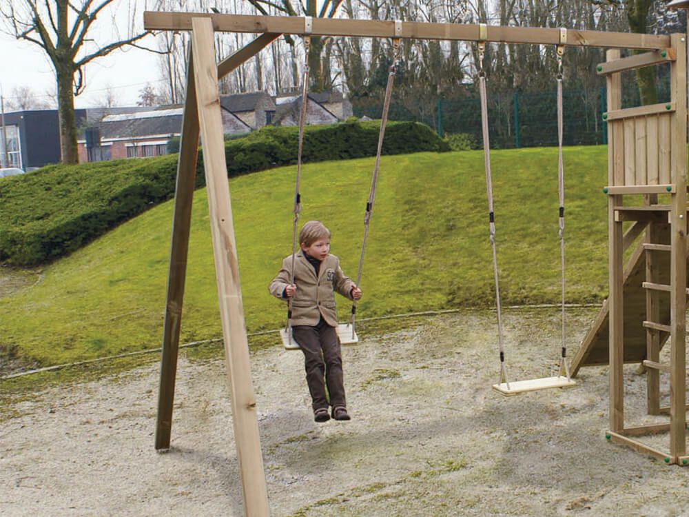 Balancoire bois destockage
