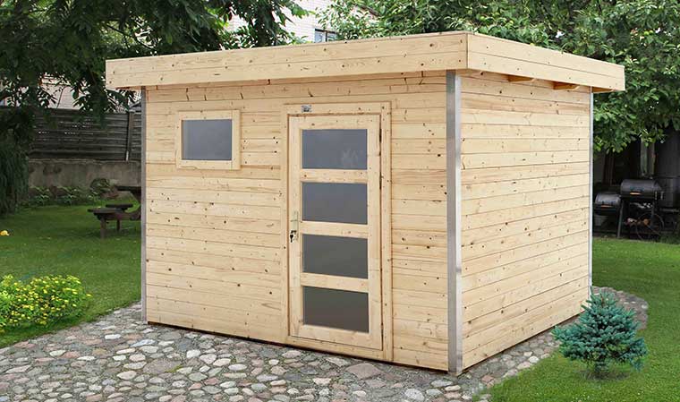 Abri de jardin bois moins de 5m2
