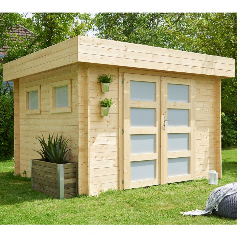 Abri de jardin qui penche
