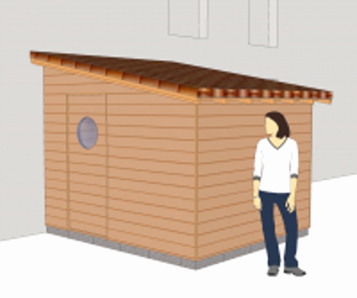 Abri jardin tole

