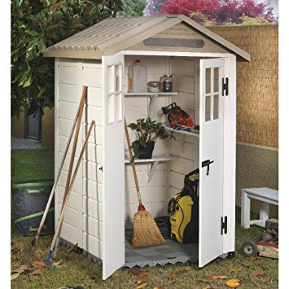 Abri de jardin une pente resine
