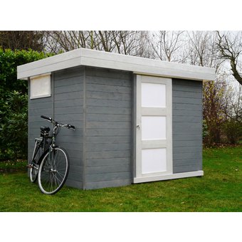 Chalet de jardin gris
