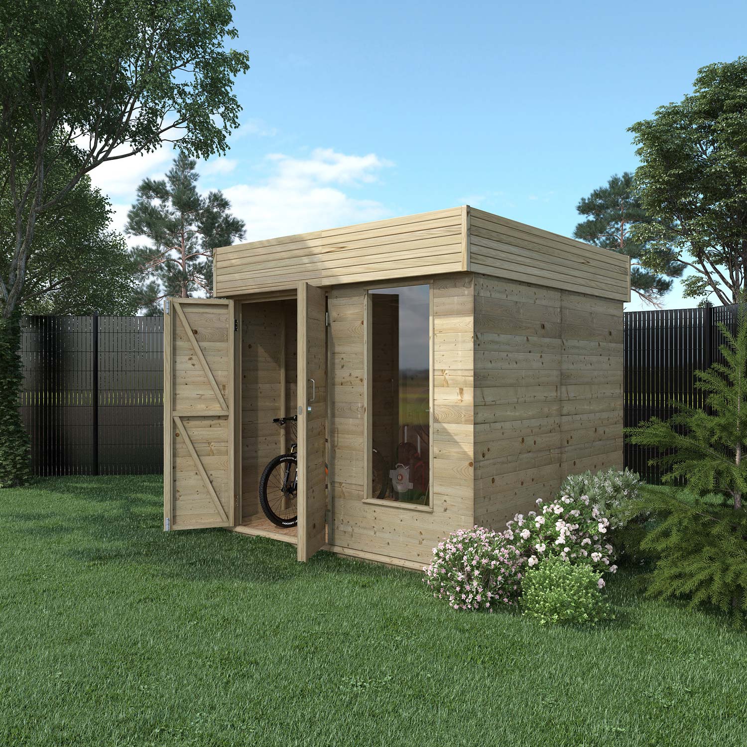 Cabane de jardin contemporaine
