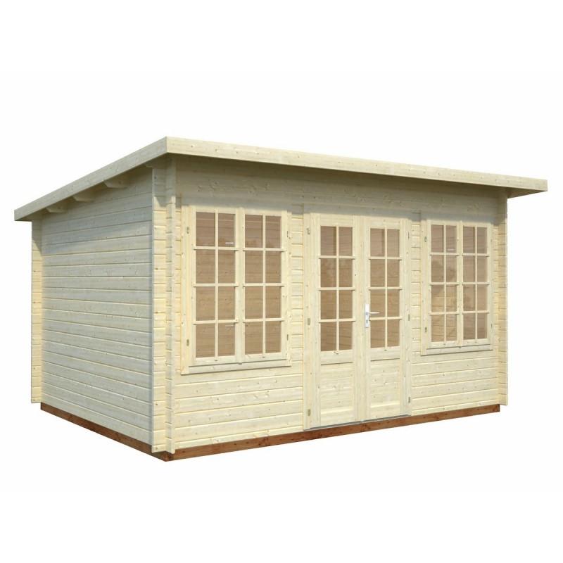 Cabane de jardin avec plancher
