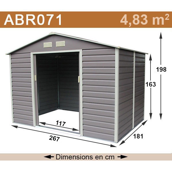 Abri de jardin trigano
