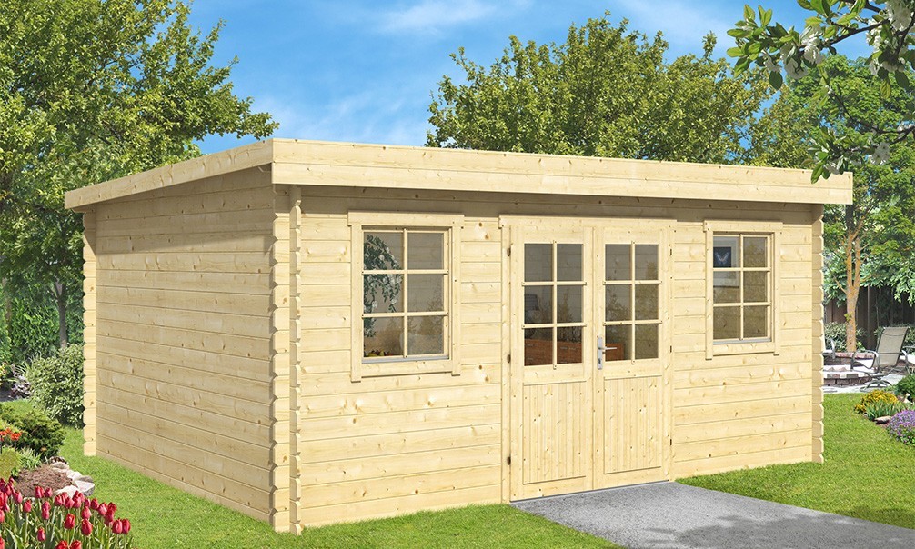 Abris de jardin 20m2 toit plat
