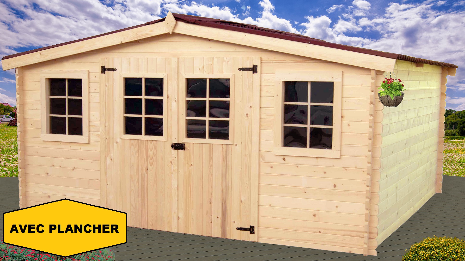 Abri de jardin en bois promo
