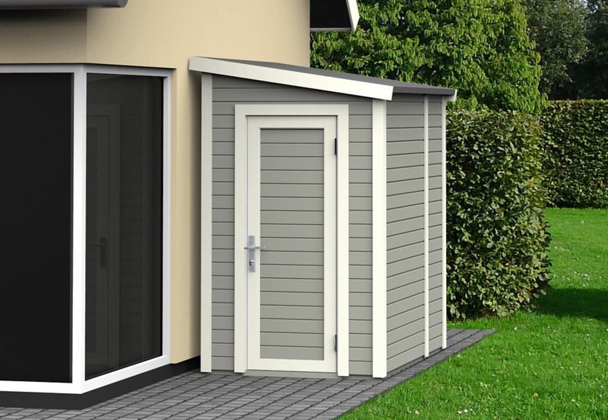 Cabane de jardin adossée
