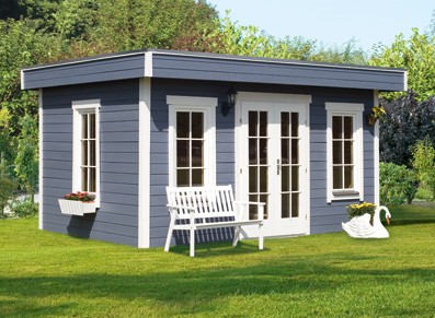 Abri de jardin pvc toit plat
