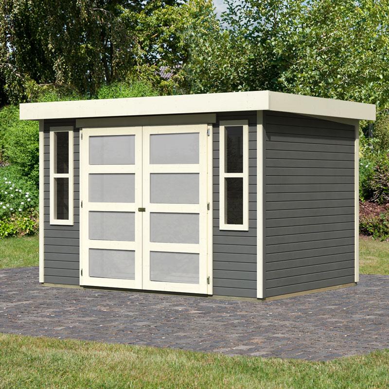 Abri de jardin bois toit plat
