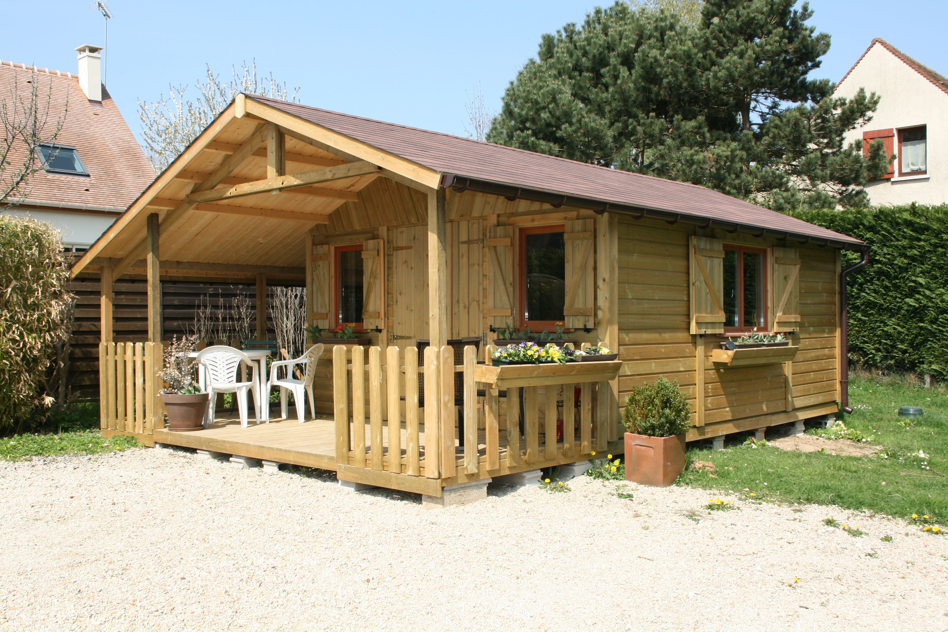 Chalet bois de jardin
