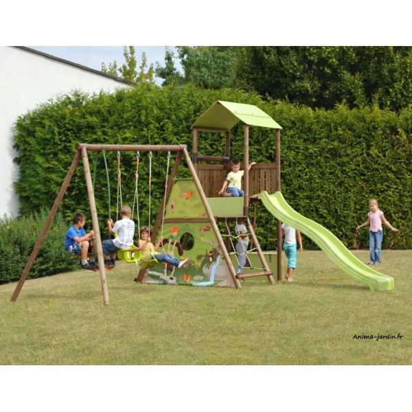 Balancoire pas cher en bois
