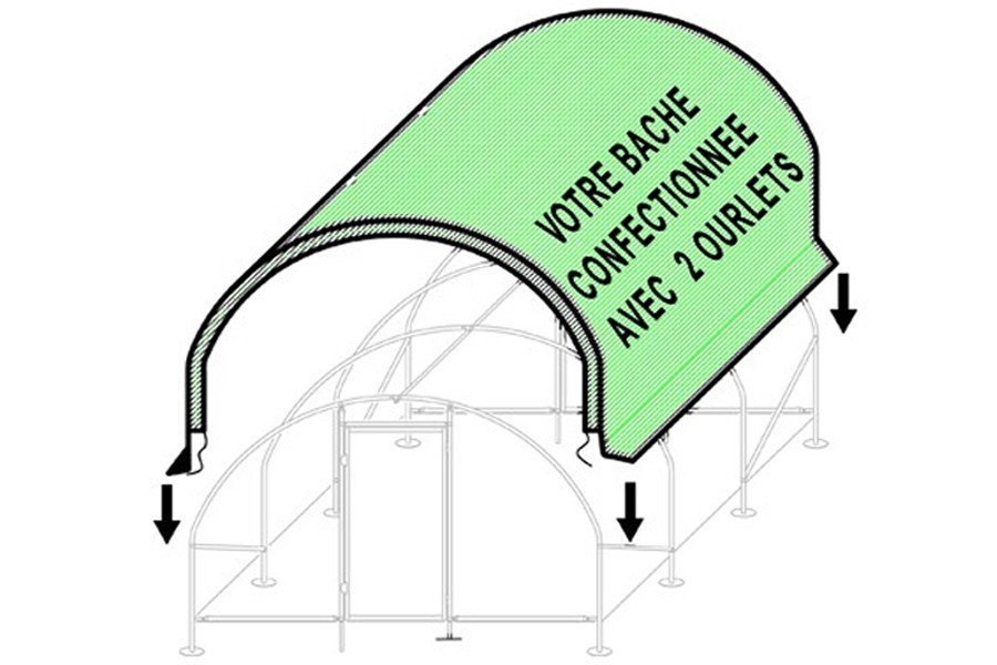 Serre de jardin bache plastique

