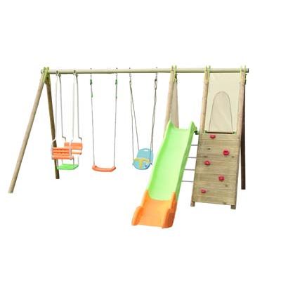 Balancoire portique bois
