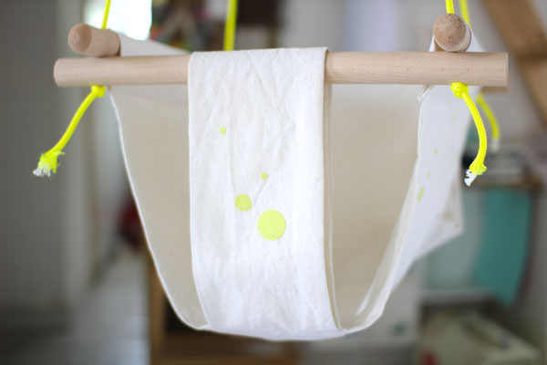 Balancoire tissu bebe
