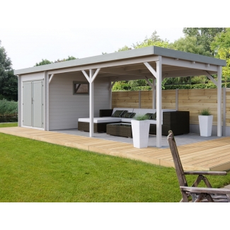 Cabane de jardin avec pergola
