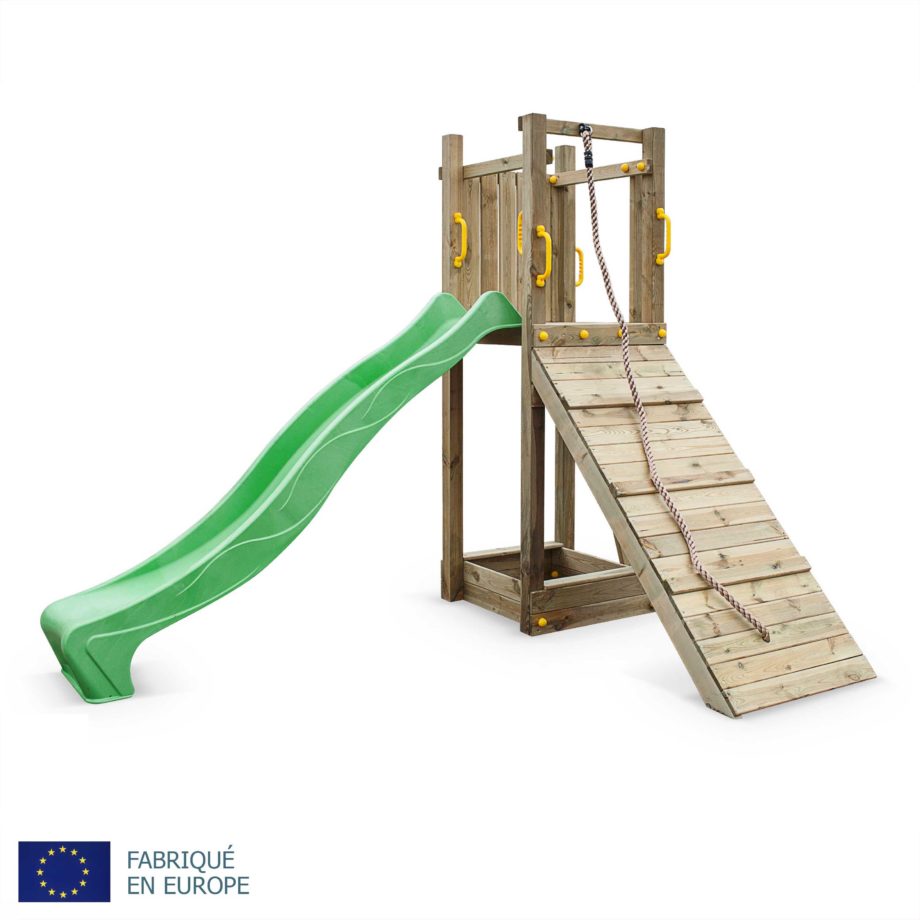 Balancoire avec toboggan amazone
