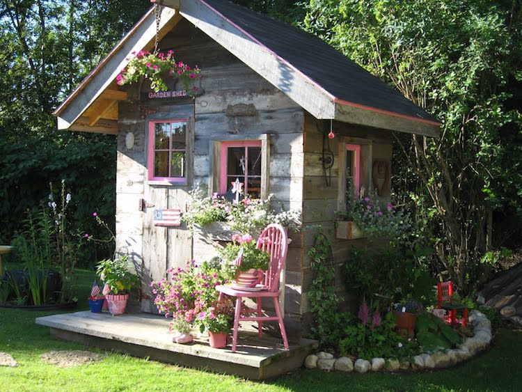 Cabane de jardin pinterest
