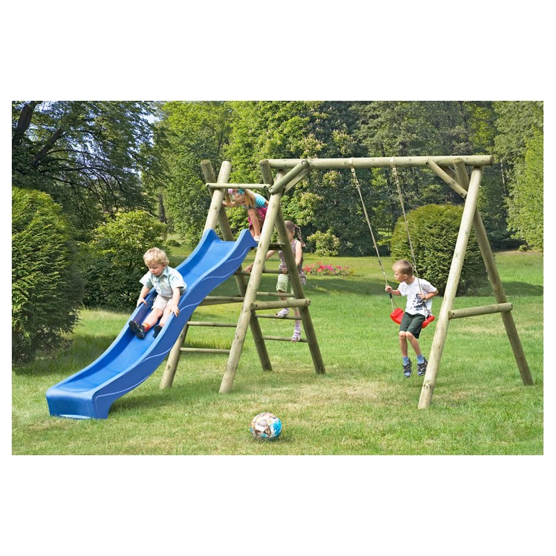 Balancoire simple avec toboggan
